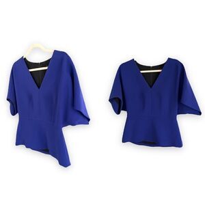 JUDITH & CHARLES | Violet Purple Peplum Top (4)